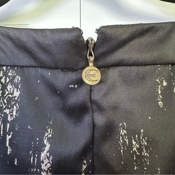 Roberto Cavalli Just Cavalli Black Dress Metallic Accents Size 42 IT - Picture 3 of 9